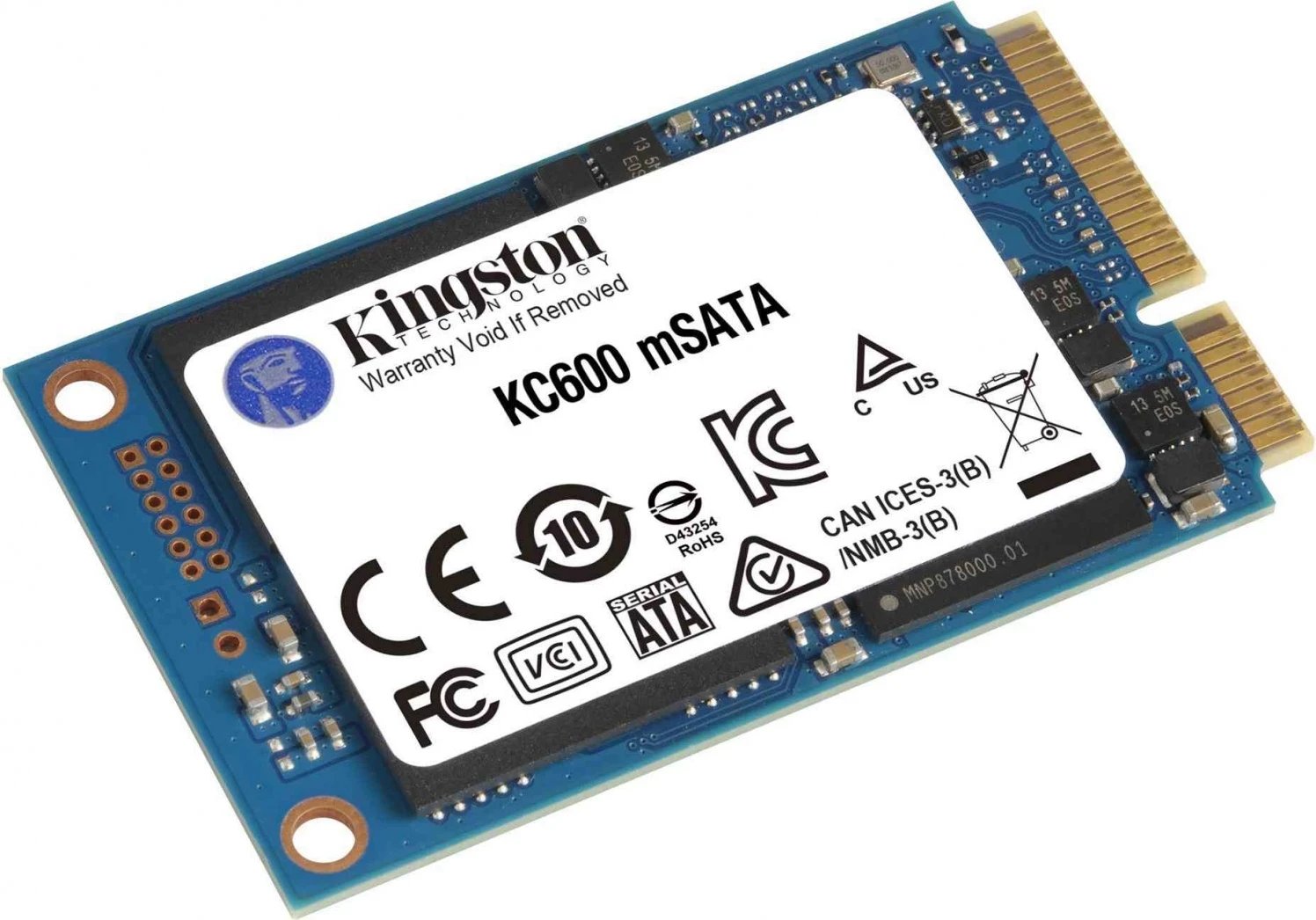 Disk i brendshëm SSD Kingston mSATA KC600, 256 GB