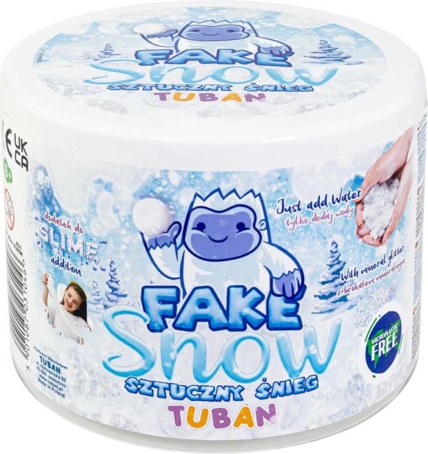 Borë artificiale TUBAN TU3104, set DIY, shumëngjyrëshe, 12g pluhur + 3g brokat, 500ml