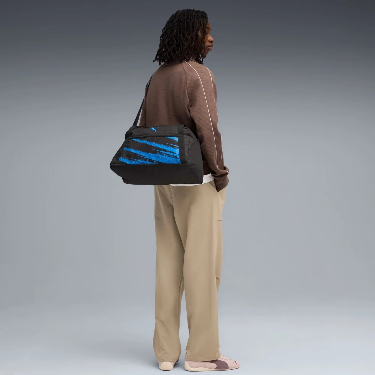 Çantë sportive Puma unisex, e zezë-blu