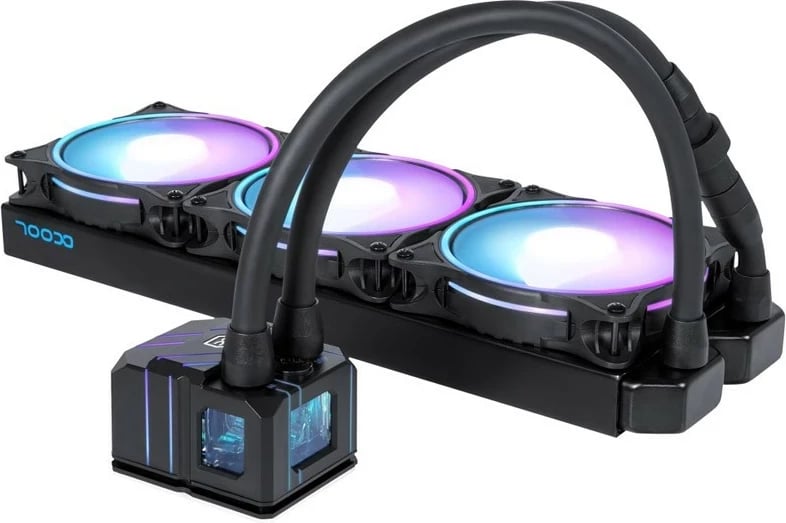 Ftohës uji CPU Alphacool Eisbaer Pro Aurora 360 AiO, D-RGB - 360mm, i zi