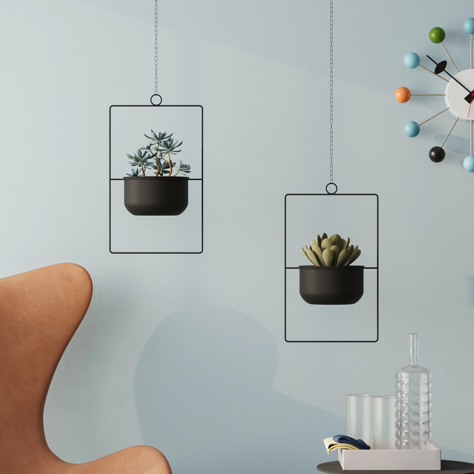 Vazo dekorative Aberto Design, parvaz, e zezë