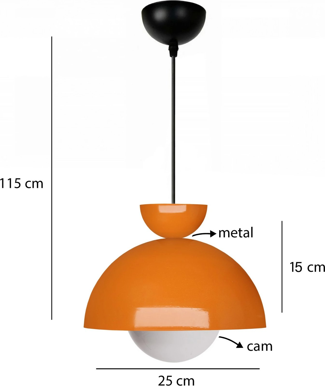 Llambë tavani portokalli Opviq, 241338