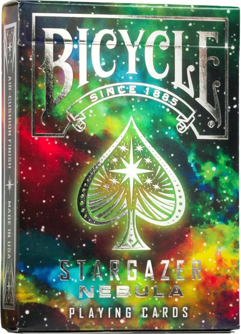 Letra lojërash Bicycle Stargazer Nebula, 52 letra + 2 xhokerë, dizajn hapësinor