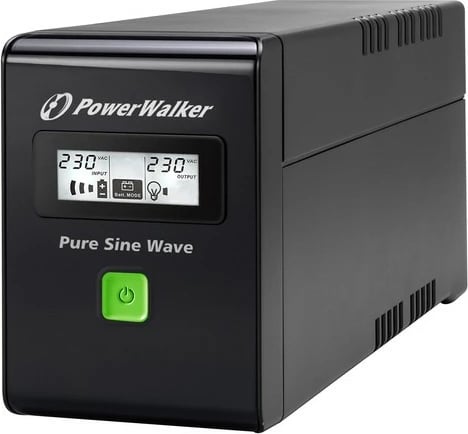 UPS PowerWalker VI 800 SW FR, 800VA, valë e pastër sinus, e zezë UPS PowerWalker VI 800 SW FR, 800VA, valë e pastër sinus, e zezë
