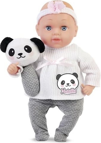 Kukull lodër Artyk Natalia 33 cm me lodër panda, për vajza Kukull lodër Artyk Natalia 33 cm me lodër panda, për vajza