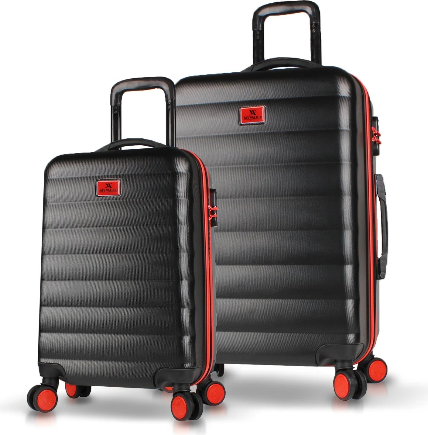 Set valixhesh (2 copë), Zoozie Bags, 8074, ngjyrë e zezë