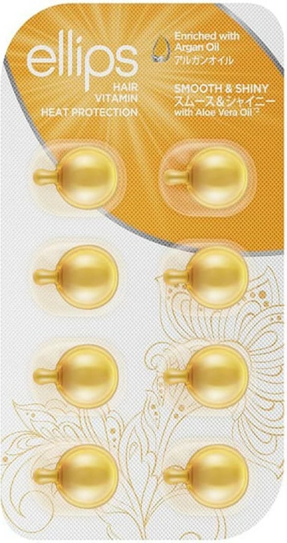 Vitaminë për flokë Ellips Smooth & Shiny unisex 8 kapsula
