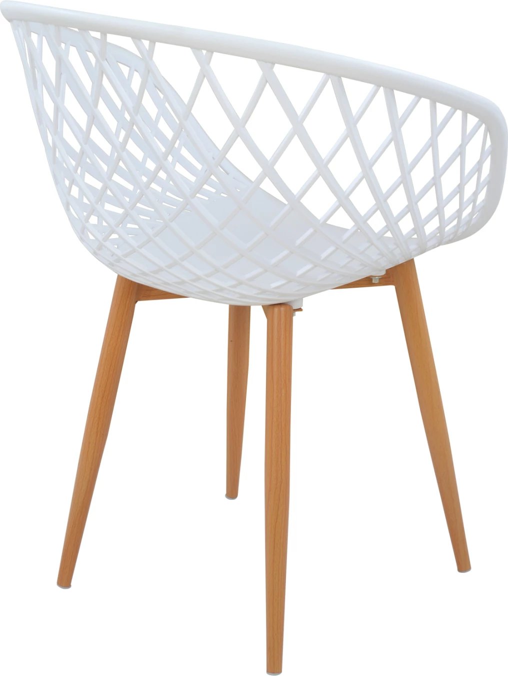 Karrige me krahë polipropileni e bardhë Ariadne FH8001.01 62,5x56x80cm, set prej 4 copë