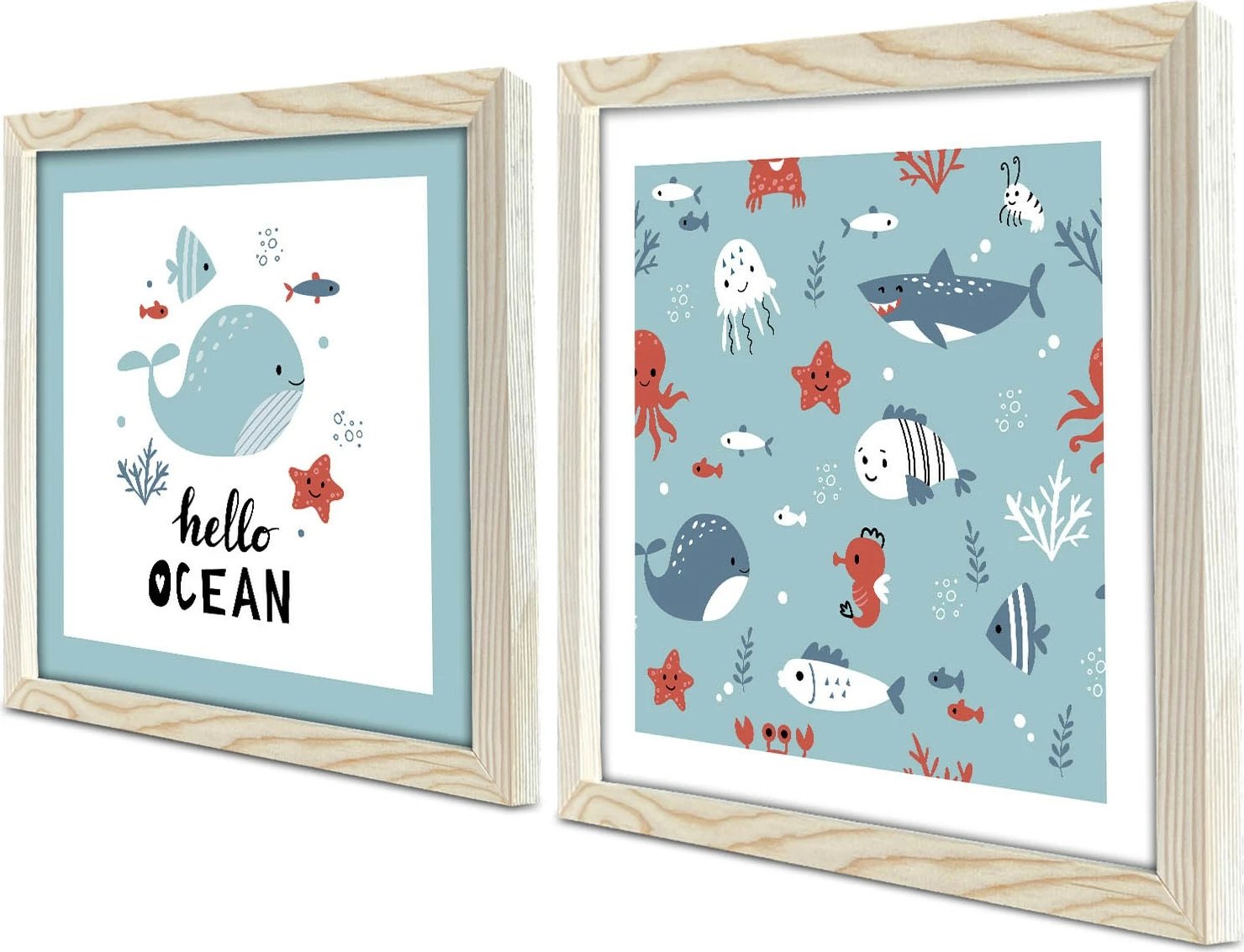 Pikturë dekorative me kornizë MDF (2 copë), Wallity, 2P3333KCT-018