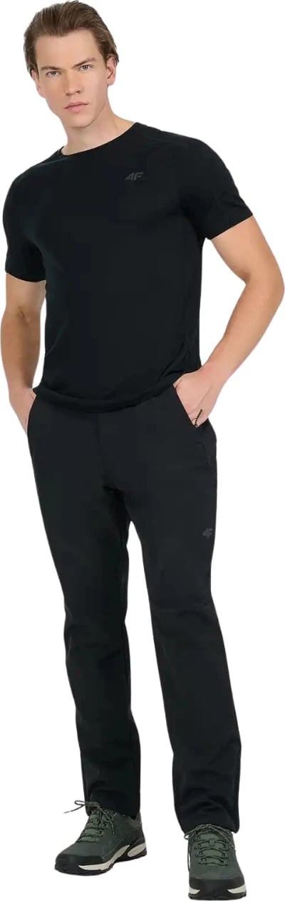 Pantallona trekking për meshkuj 4F, të zeza