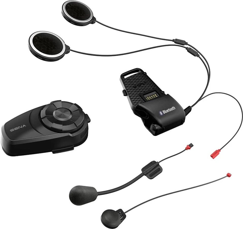 Sena 10S-01D motorcycle intercom 4 channels 1600 m Black