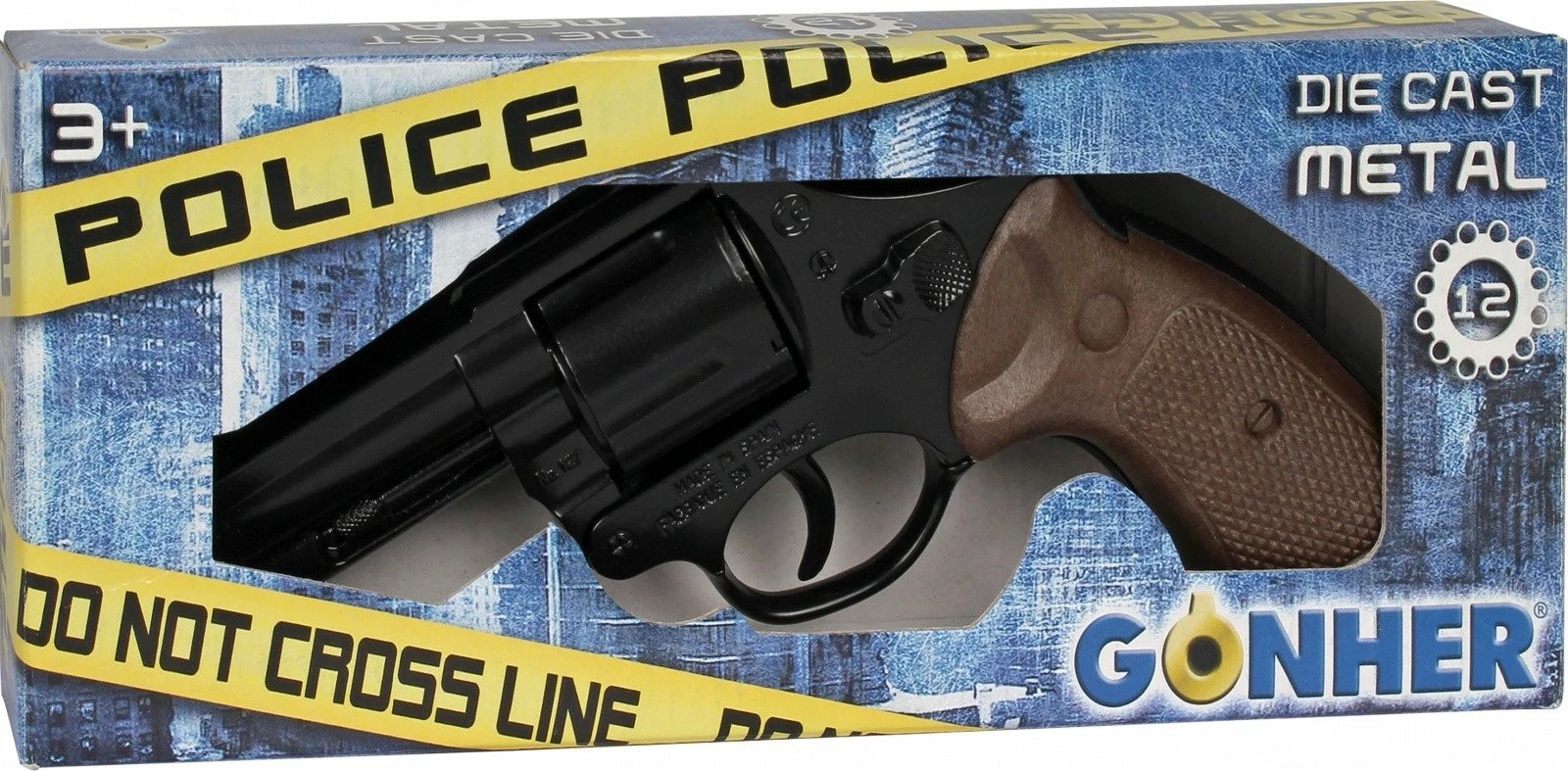 Revolver lodër metalik Pulio Gonher 155127/6, 12 naboi, zi/dru