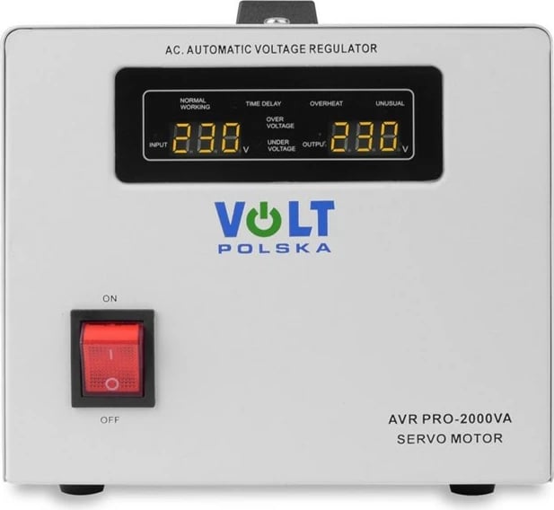 Stabilizator tensioni Volt Polska AVR Pro 2000VA, i bardhë