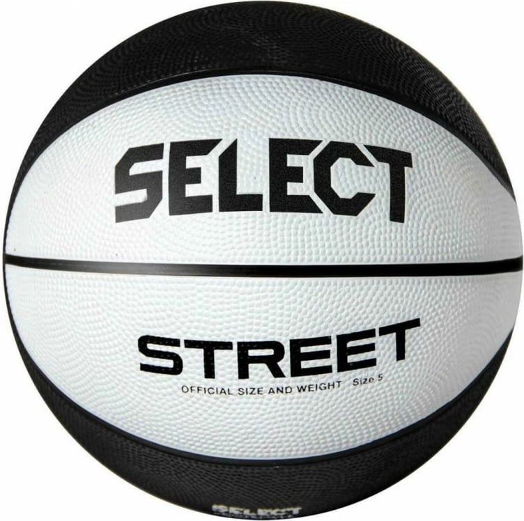 Top basketbolli Select për meshkuj, femra dhe fëmijë, i bardhë dhe i zi