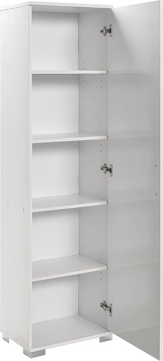 Dollap shumëfunksional Chad1, ngjyrë e bardhë me shkëlqim, 45x32x169cm