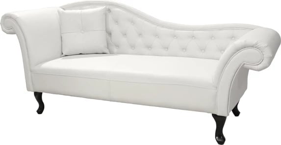 Reel Chesterfield Niovi, ngjyrë e bardhë, FH3007.02, 190x61x84 cm