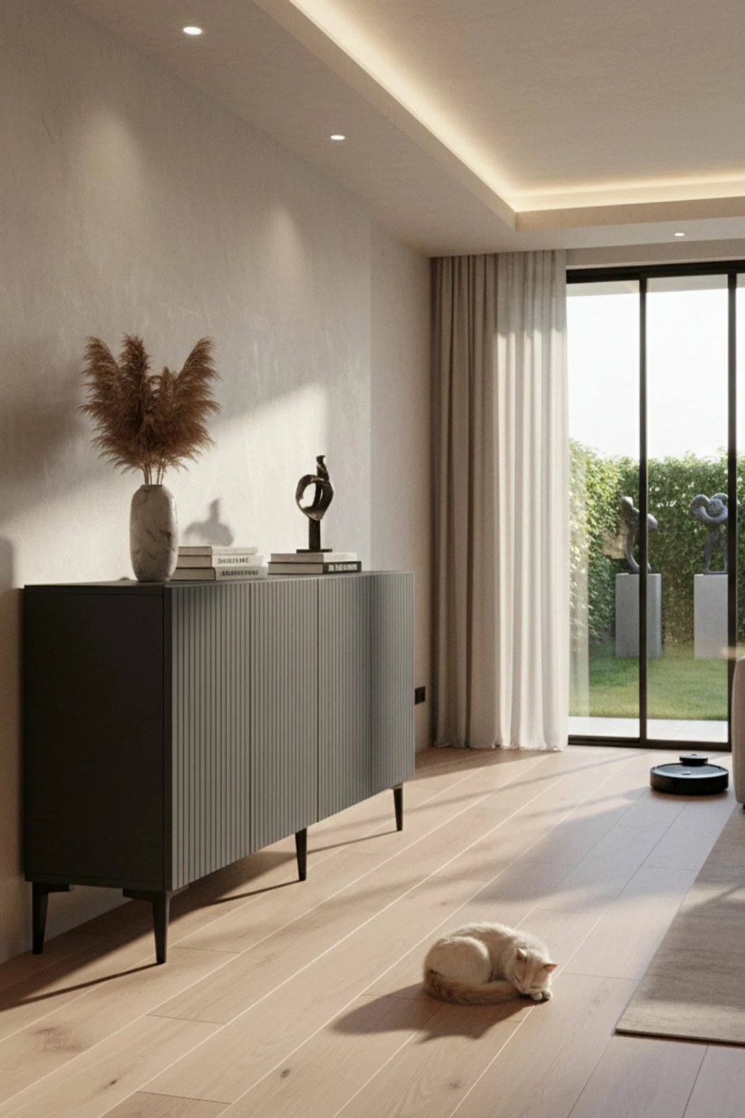 Konsolë Skye Decor, Zeynep 150, antracit