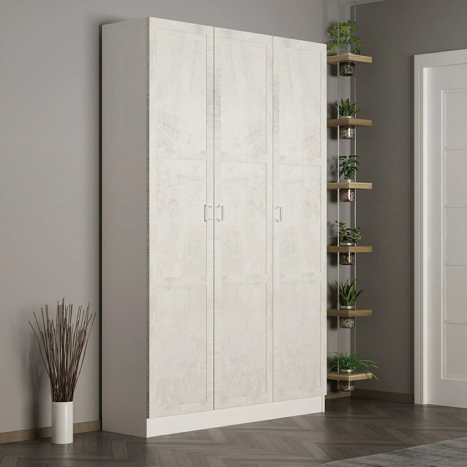 Stendë korridori Skye Decor, Noah, e bardhë, 135x210x35cm