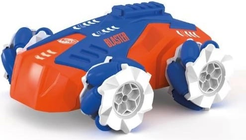 Makine RC Carrera Nerf Blasting 2.4GHz, me telekomandë, 10 shigjeta, Blu/Portokalli