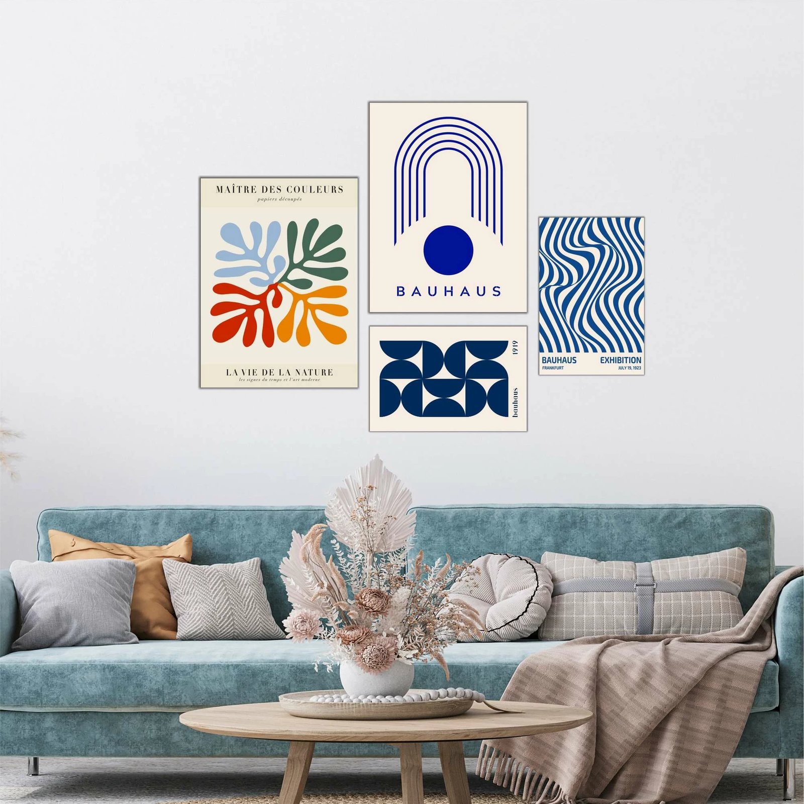 Pikturë dekorative MDF (4 copë), Wallity, Mdf - 00135