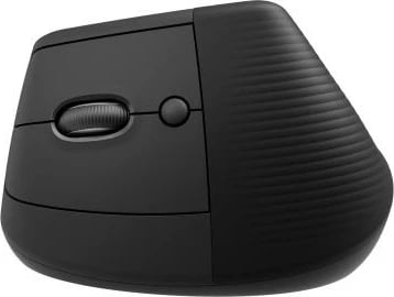 Maus vertikal ergonomik për dorën e majtë, Logitech, Lift (910-006474), wireless Bluetooth, butona anësorë, seri MX, grafit