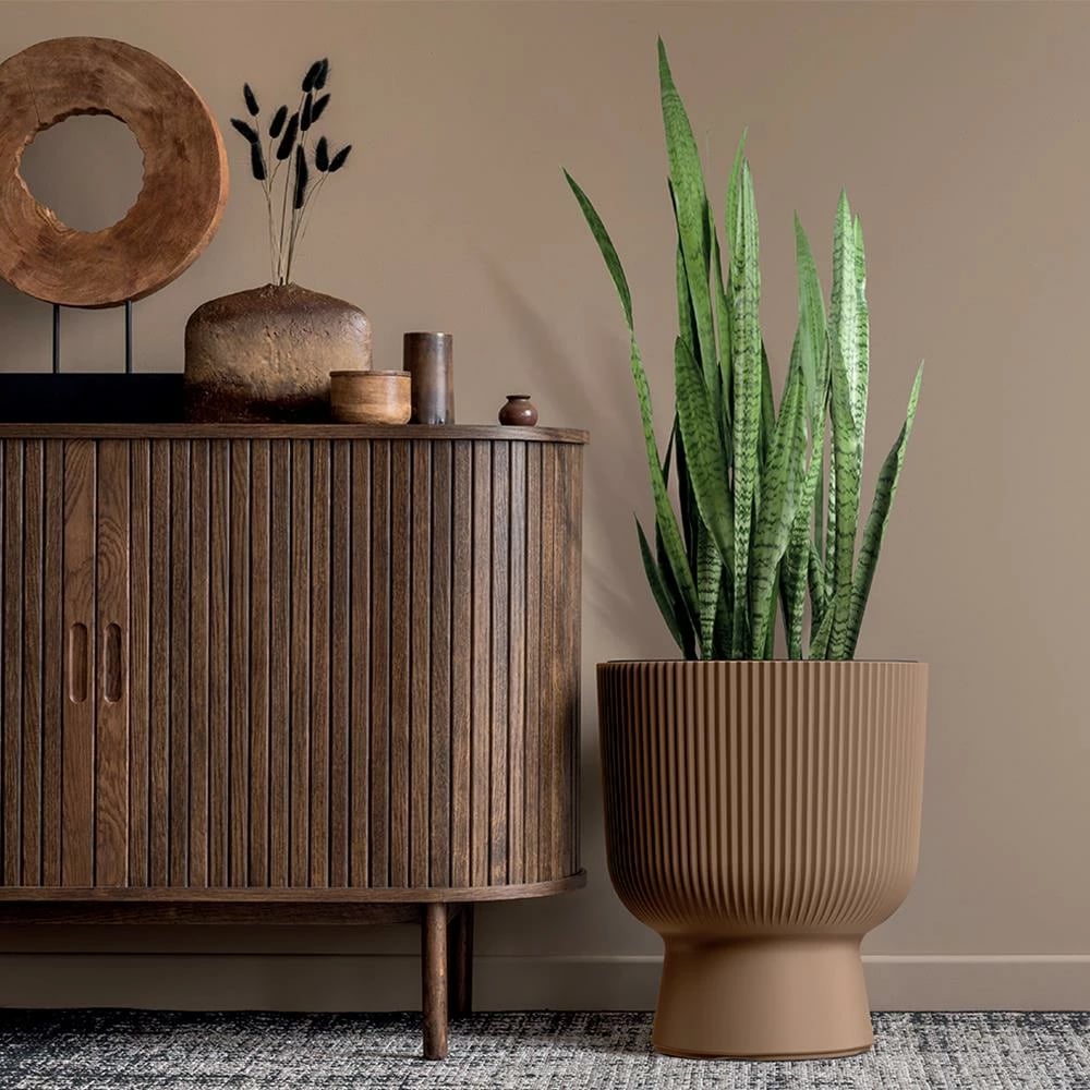 Vazo NEXT 33222-18, plastike, Y36.5x∅29.8cm, Bakër