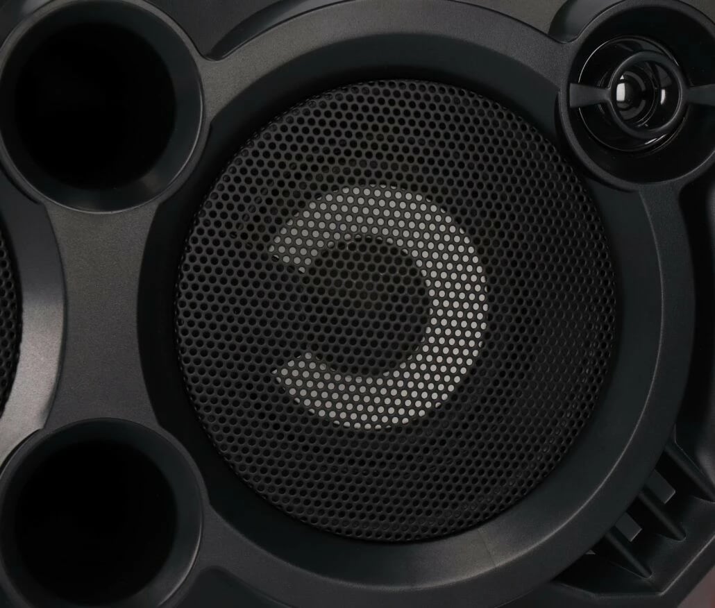 Altoparlant portativ PRIME3 APS31 me Bluetooth dhe karaoke, 100W, i zi/portokalli