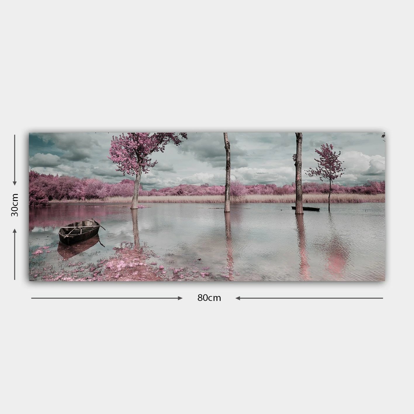 Pikturë dekorative në kanavacë, shumëngjyrëshe, YTY103172131575_3080, 30x80cm