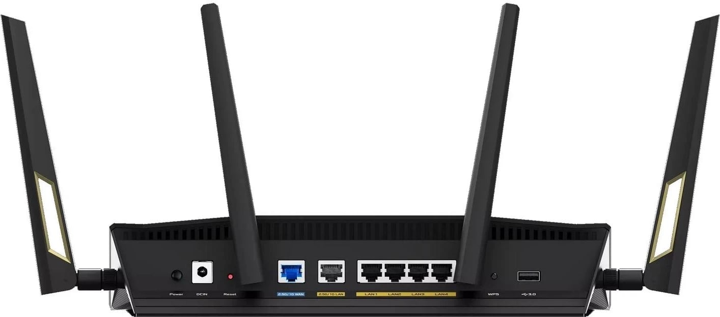 Ruter ASUS RT-AX88U, Gigabit Ethernet 2.4 GHz / 5 GHz, Wi-Fi 6, i zi