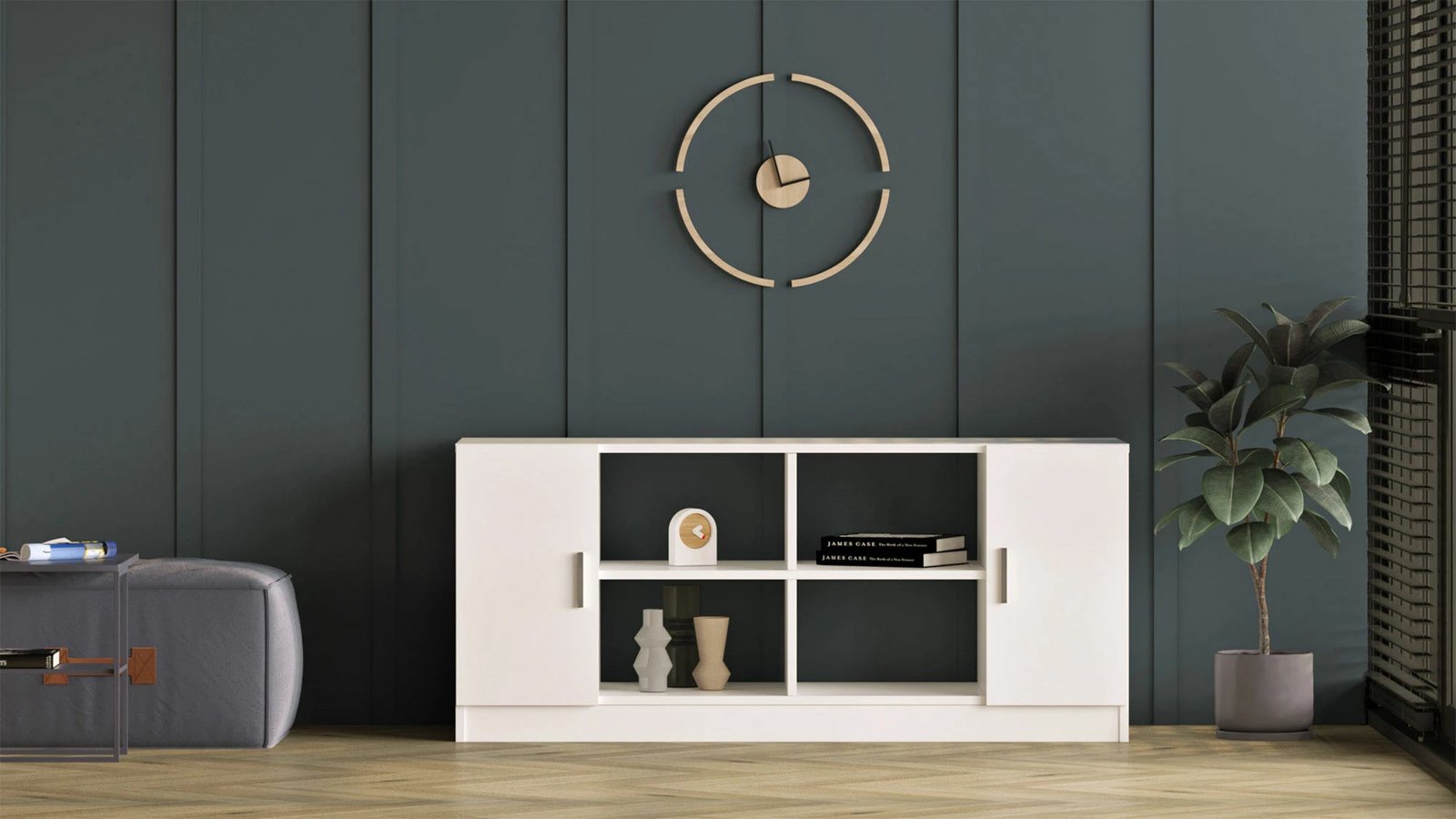 Dollap multifunksional Hanah Home, Vo6-W, i bardhë