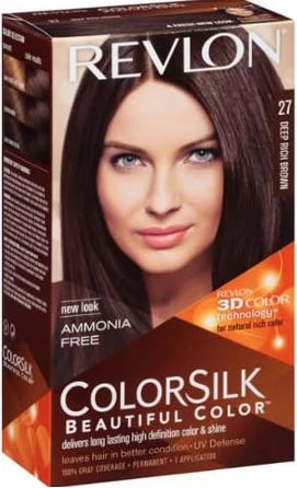Ngjyrë për flokë Revlon Colorsilk Ammonia Free 27 Deep Rich Brown unisex