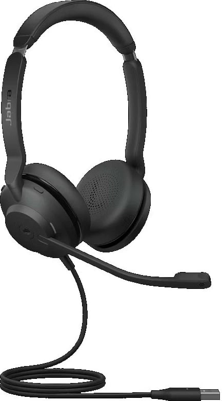 Kufje Jabra Evolve2 30 SE, USB-A, Stereo, me mikrofon, e zezë