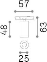Sistemet e ndriçimit Deva track 2,5w