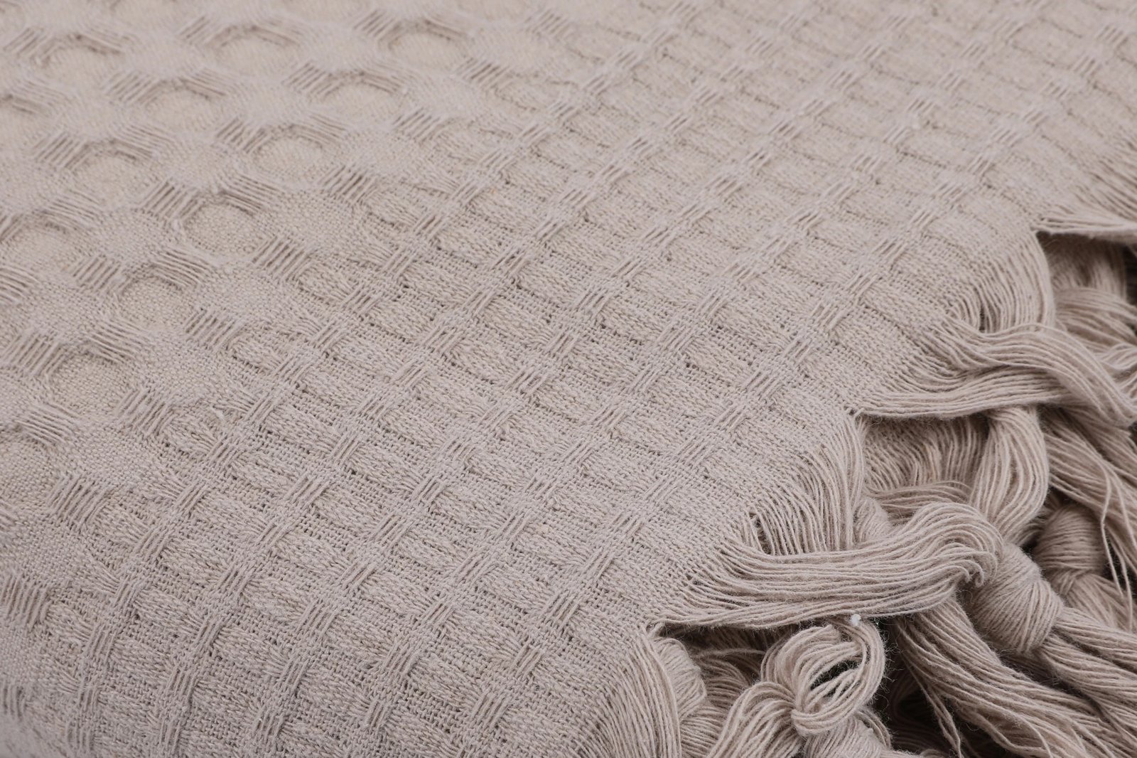 Çarçaf Double Pique, ngjyrë kafe, 220x240cm, L'essentiel