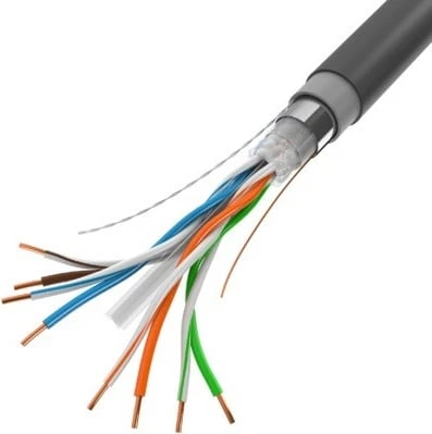 Kabllo rrjeti Lanberg CAT 6, 305m, F/UTP, bakër i pastër, e zezë