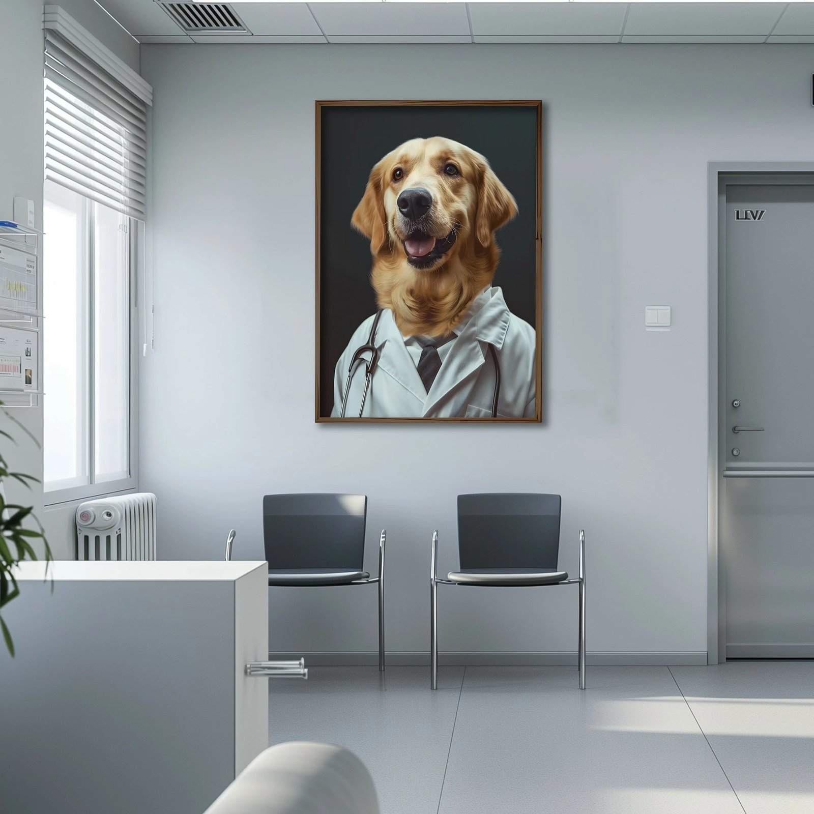 Pikturë dekorative me kornizë MDF, Wallity, GE037-L