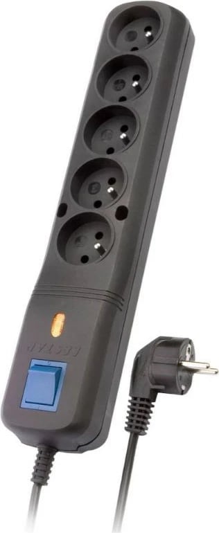 Kabllo vazhduese Power strip, 2300W, 3m, e zezë 