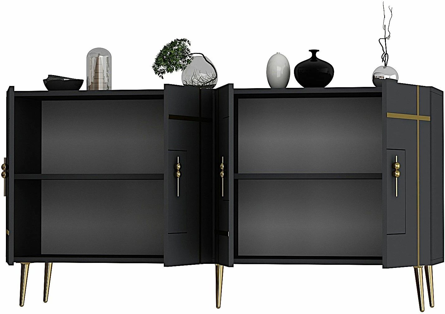 Konsol Skye Decor, Line KB150, anthracite dhe ari