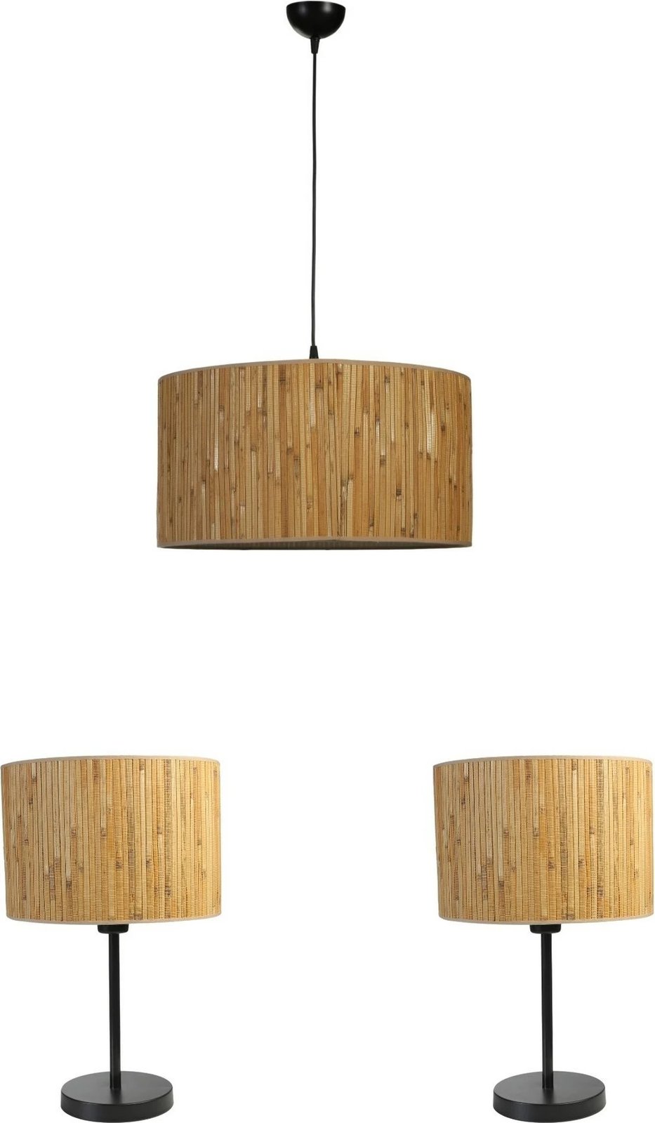 Set llambë tavani me llamba tavoline Opviq, 8870-7, bezhë
