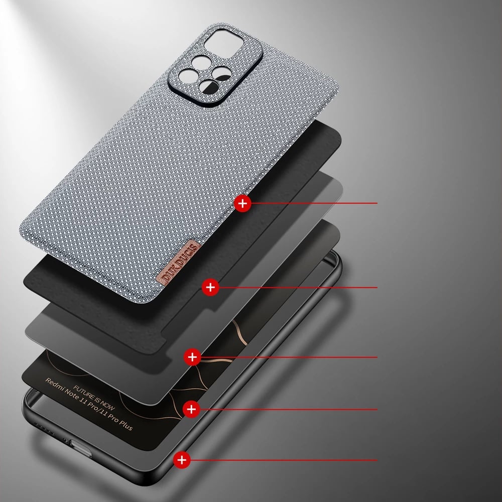 Mbështjellës Dux Ducis Fino për Xiaomi Redmi Note 11 Pro+ 5G / 11 Pro 5G / Mi 11i HyperCharge / Poco X4 NFC 5G, Blu