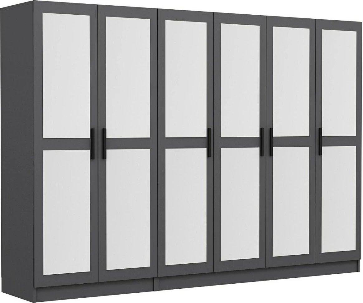 Dollap për dhomë gjumi, ngjyrë antracit, Skye Decor, 4989