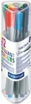 Set lapsa fineliner STAEDTLER triplus 334, 12 ngjyra, 0.3mm, kuti trekëndëshe