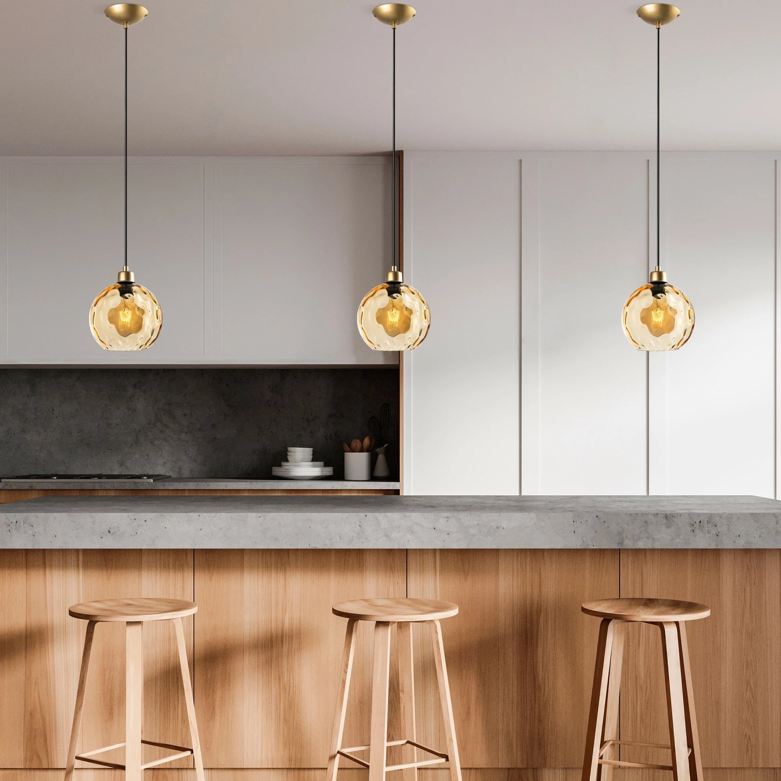 Llambë tavani Opviq, Benek, ngjyrë e verdhë, 20-14314