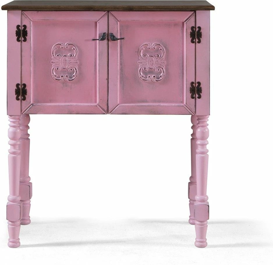 Komodinë rozë Hanah Home, Ada Dresser