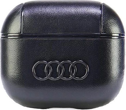 Mbështjellës Audi për AirPods 3, lëkurë ekologjike, i zi
