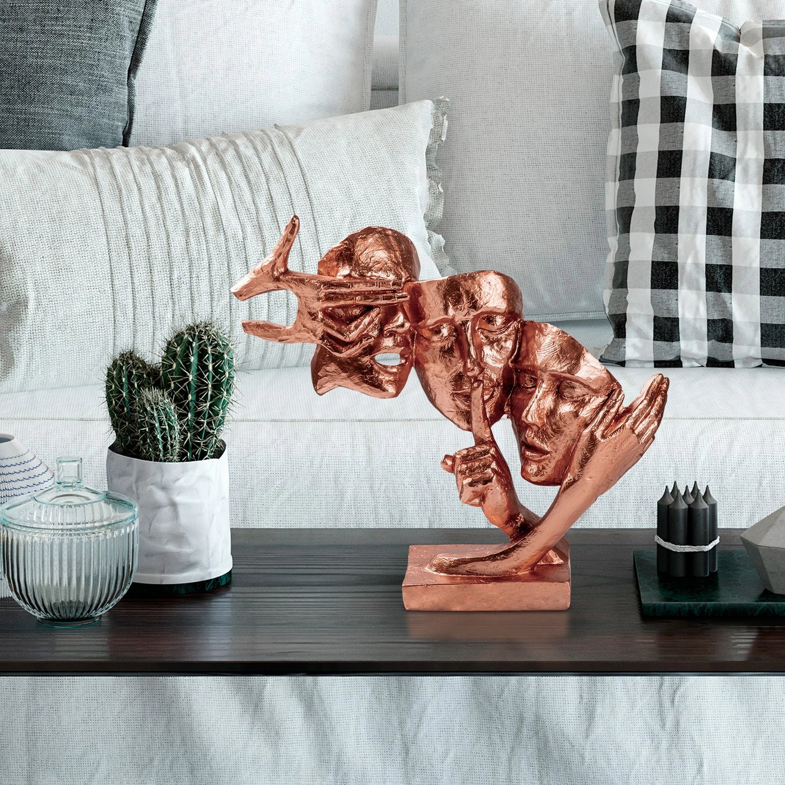 Objekt dekorativ Evila Originals, bakër, Yak-034-A