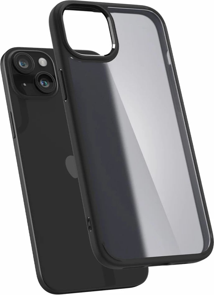 Mbështjellës Spigen Ultra Hybrid për iPhone 15, frost black, Transparent/Black Mbështjellës Spigen Ultra Hybrid për iPhone 15, frost black, Transparent/Black