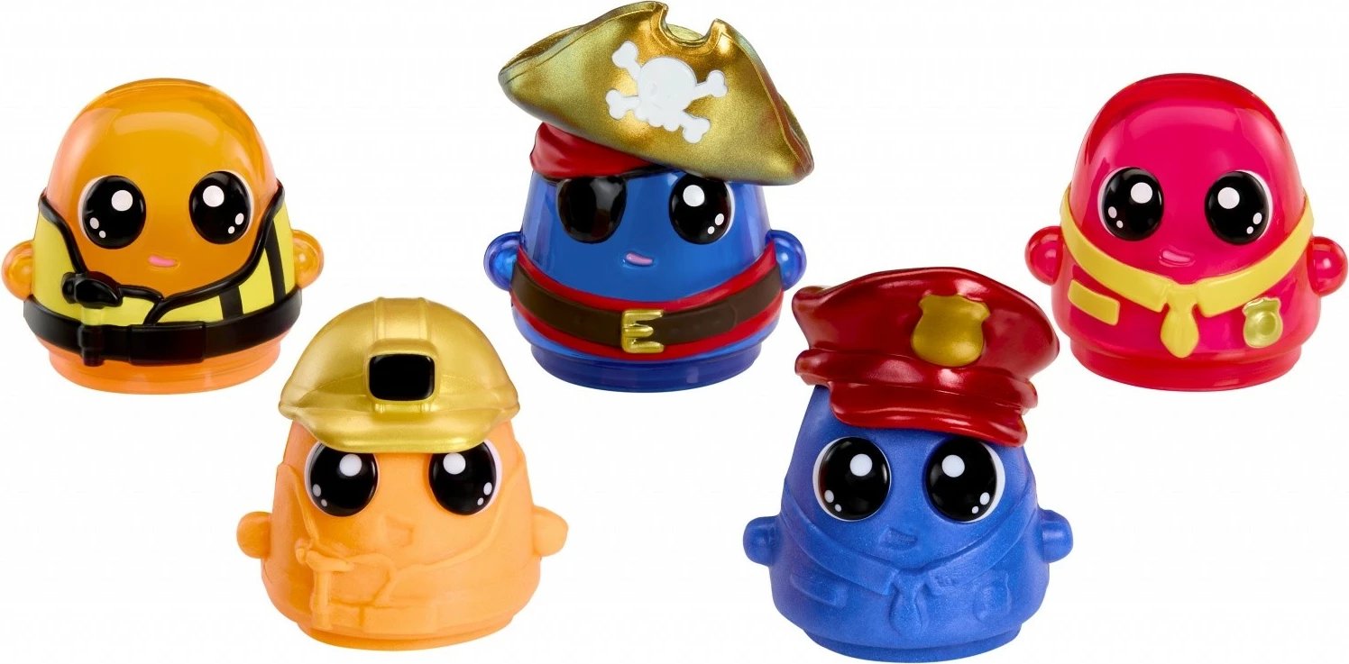 Set plastelinë, MGA DohKins Hero Pack 123026-EUC/23040, brumë që nuk thahet, me aromë, 2 ngjyra, kallëpe ndërtues/pirat/shef zjarri, set