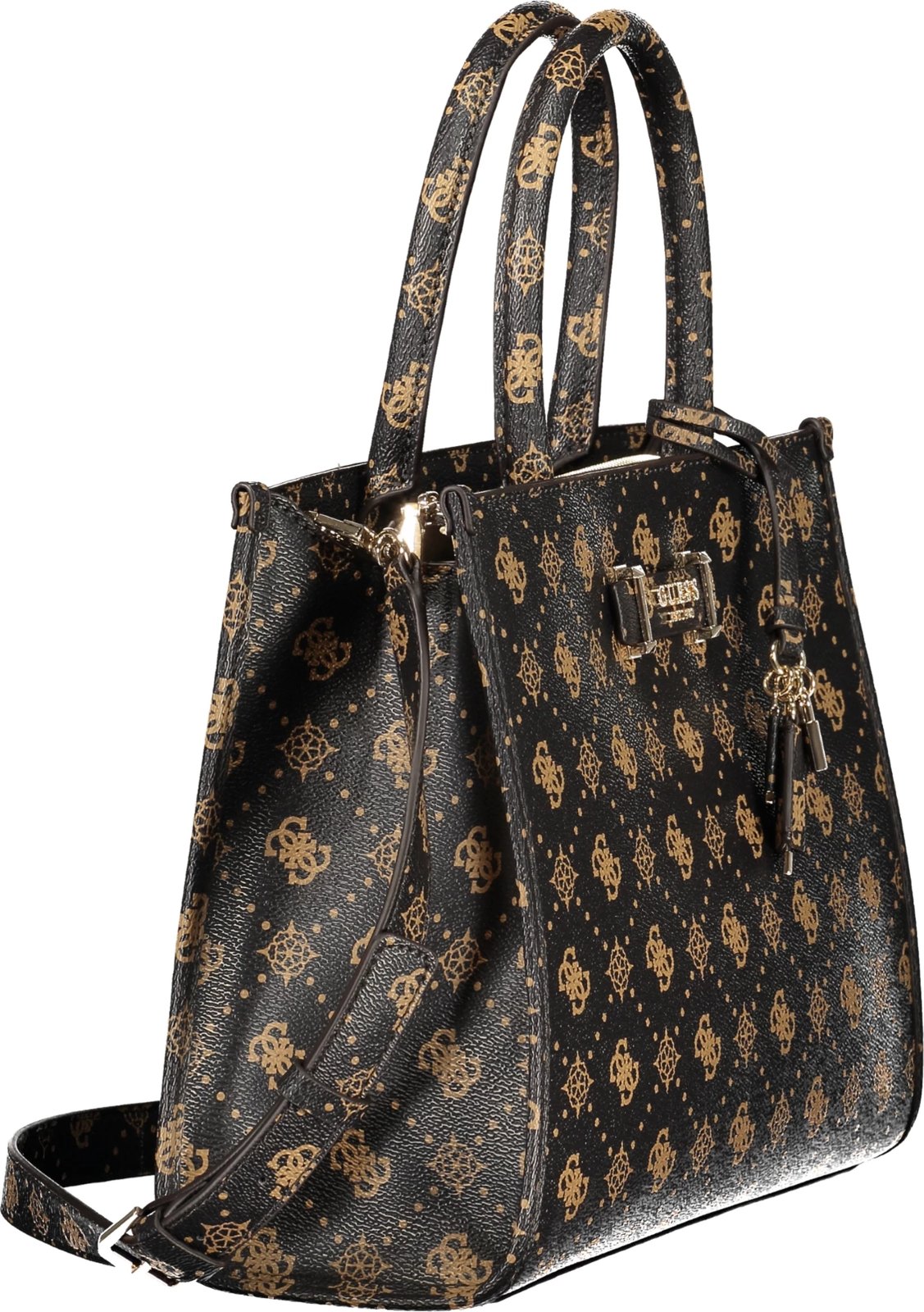 Çantë dore GUESS JEANS Silia femra, kafe