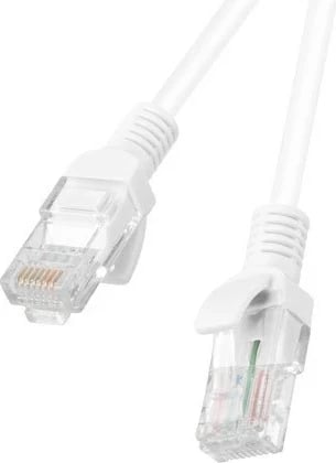Patchcord Lanberg Cat6, 2m, UTP, RJ-45, i bardhë, 10 copë